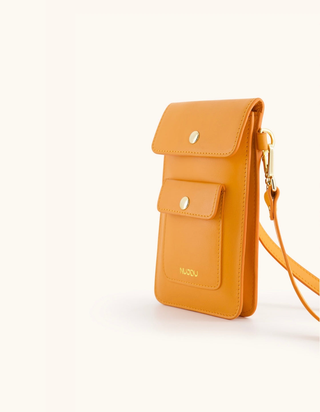 POCHETTE EN CUIR ÉTUI POUR SMARTPHONE - Orange