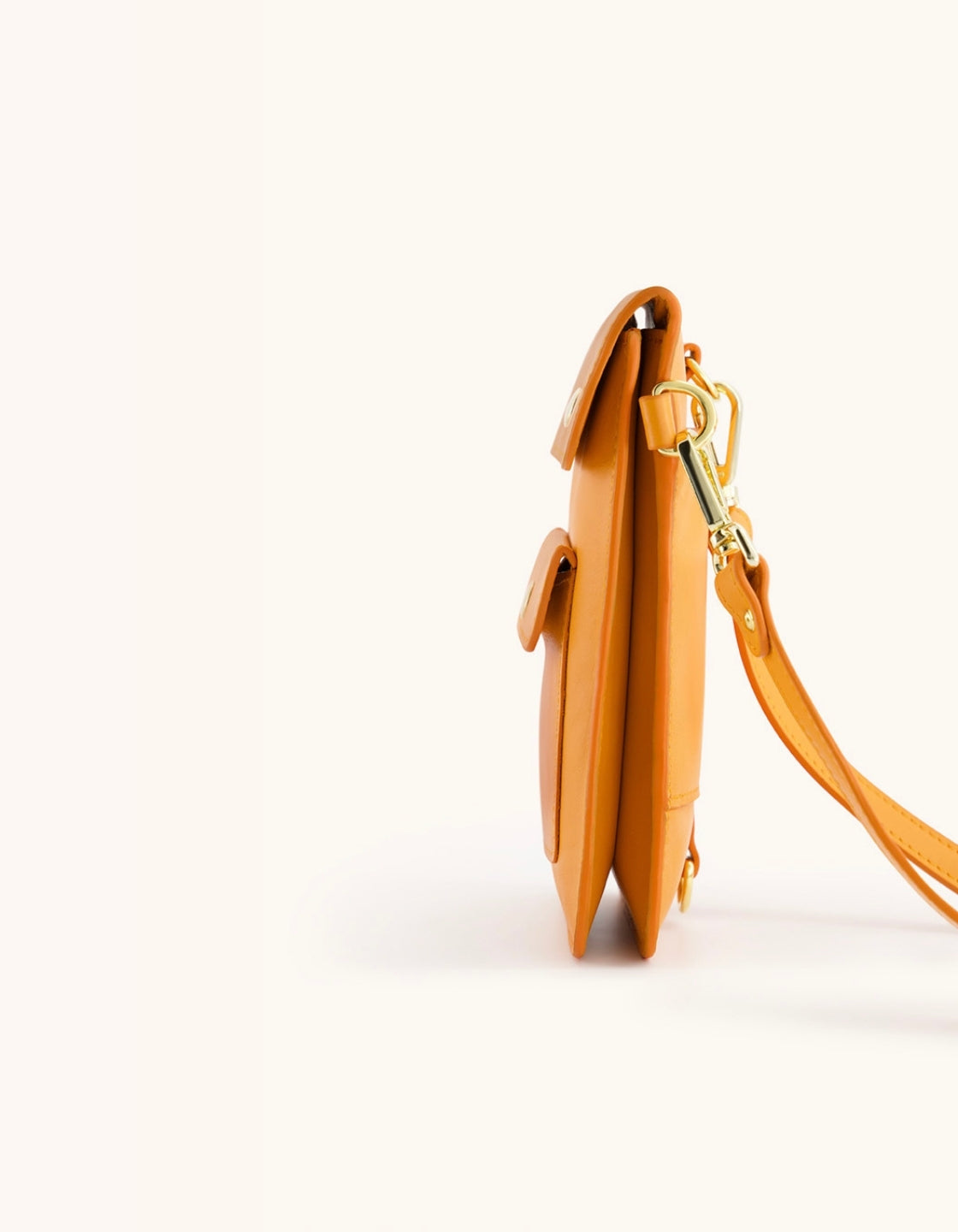 POCHETTE EN CUIR ÉTUI POUR SMARTPHONE - Orange