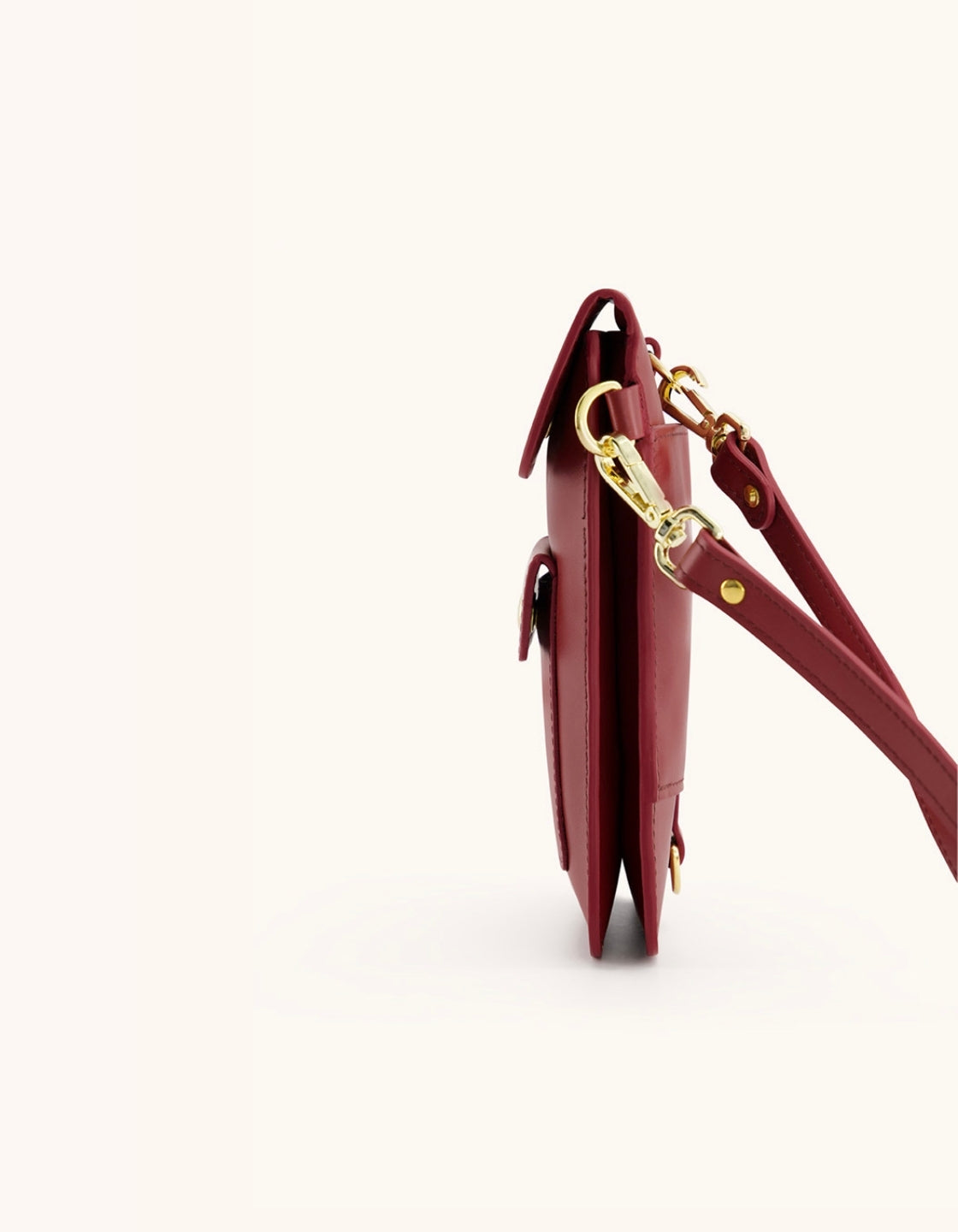 POCHETTE EN CUIR ÉTUI POUR SMARTPHONE - Bordeaux