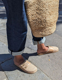 MULES EN LIN FEMME CLÉO - Beige